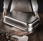 1/1 15 cm großer europäischer GN Pfannen Lebensmittelbehälter aus Edelstahl mit Deckel - Image 4