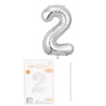 16-Zoll Digitalballons aus Aluminiumfolie mit 2 Nummer für Geburtstagsfeiern und Jubiläums dekorationen - Image 2