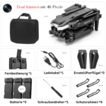 360° faltbare Drohne mit HD-Fernbedienung und 3 Batterien. - Image 2