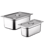 1/1 15 cm großer europäischer GN Pfannen Lebensmittelbehälter aus Edelstahl mit Deckel