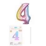 16-Zoll Digitalballons aus Aluminiumfolie mit 4 Nummer für Geburtstagsfeiern und Jubiläums dekorationen - Image 3