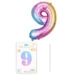 16-Zoll Digitalballons aus Aluminiumfolie mit 9 Nummer für Geburtstagsfeiern und Jubiläums dekorationen - Image 3