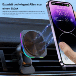 MagSafe Autohalterung Ladegerät, Magnet Auto Handyhalter mit Ladefunktion, Kfz Ladestation Handyhalterung kompatibel mit iPhone 14/14 Pro/14 Pro Max/14 Plus und 13/12 Serie, Schwarz - Image 5