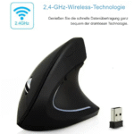 Meistverkaufte 2.4-GHz-Laptop-Computer, optische kabellose Scroll-Mäuse, ergonomische vertikale Maus - Image 5