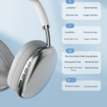 P9 Pro Max Gaming HiFi-Stereo-Headset-Kopfhörer mit Mikrofon, Geräuschunterdrückung, TWS-Ohrhörer - Image 5