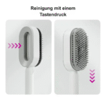 Selbstreinigende 3D Kamm Haarbürste mit Basis, komplettes Set für Damen - Image 5