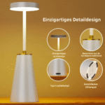 Italienische postmoderne 3-Farben-Metall-Touch-Dimm-Schreibtischlampe, Nachttischlampe, Schlafzimmer, Wohnzimmer, Designer-Multifunktions-Smart-Tischlampe - Image 3