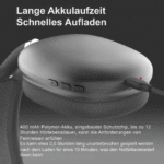 P9 Pro Max Gaming HiFi-Stereo-Headset-Kopfhörer mit Mikrofon, Geräuschunterdrückung, TWS-Ohrhörer - Image 3