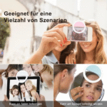 Wiederaufladbare Smartphone LED Selfie Ring licht lampe für Make-up - Image 3