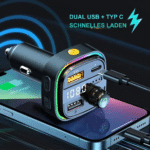 Auto Bluetooth 5,0 FM Sender Drahtlose Freihändige Audio Empfänger Auto MP3 Player 3,1 EIN Dual USB Schnelle Ladegerät Auto Zubehör - Image 4