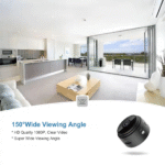 Mini WiFi IP Kamera FullHD 1080p Infrarot LED's Nachtsichtfunktion mit Akku (250mAh) und Micro SD Kartenslot iOS/Android - Schwarz - Image 3