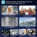 Automatische Gesichtsverfolgung, kabellose Steuerung, rotierender Stativständer, Selfie-Stick für Telefon mit Licht - Image 6