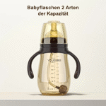 300 ml umschaltbarer Schnuller für Neugeborene, Milch, Wasser, Trinkflasche, Schnabeltasse mit Griffen - Image 2