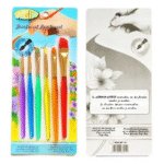 6 bonbonfarbene Malpinsel-Sets für Kinder - Image 4