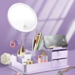 Großer Kosmetik-Aufbewahrungs-Make-up-Organizer mit LED-Spiegel - Image 2