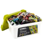 50 PCS Verformung Rennstrecke Parkplatz Legierung Kinder Spielzeug Geschenk Box Container mit Auto Lagerung Box