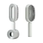 Selbstreinigende 3D Kamm Haarbürste mit Basis, komplettes Set für Damen