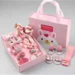 18-teiliges Haarschmuck-Geschenkset, Haargummis Und Clips Für Baby-Mädchen, Als Geburtstagsgeschenk