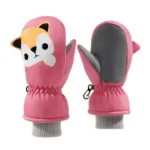 Wasserdichte und winddichte Kinder handschuhe mit elastischem Bündchen und rutschfesten Ski-Thermofäustlingen