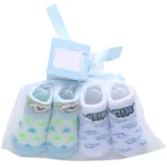 2 Paar Babysocken als Geschenkset