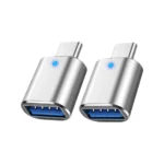 USB 3.0-zu-Typ-C-OTG-Adapter mit LED-Licht für MacBook