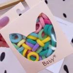 Modisches koreanisches Design, 40 Stück, Bonbonfarben, elastische Kinderhaar Accessoires für Kinder - Image 2