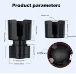 Heiße Verkäufe Autozubehör 360 Rotation Kühlung Heizung 105mm Auto Getränkehalter Expander - Image 2