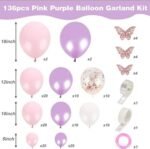 136-teiliges Ballonset für Party, Geburtstags und Hochzeitsdekorationen - Image 2