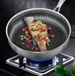 Prämie Bratpfannen 30cm Edelstahl S304 zum Kochen mit Deckel - Image 3